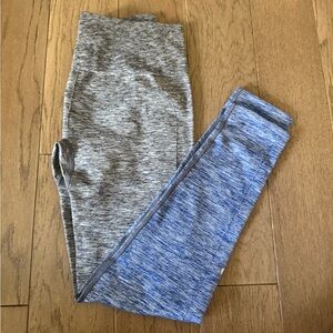 Lululemon Gray and Blue Leggings Size 10